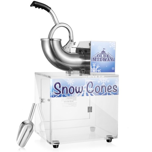 Commercial snow cone - cone, machine